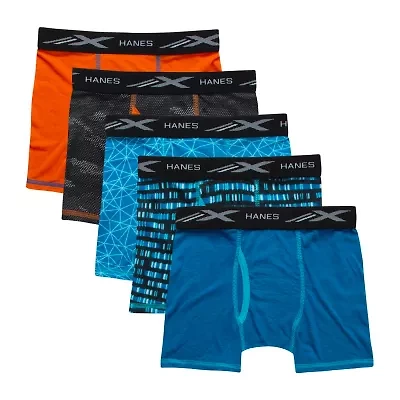 Hanes Little & Big Kid Boys 5 Pack Boxer Briefs Burxd5