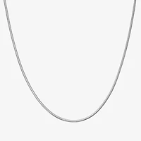 Womens Sterling Silver 18 Inch Snake Chain Necklace