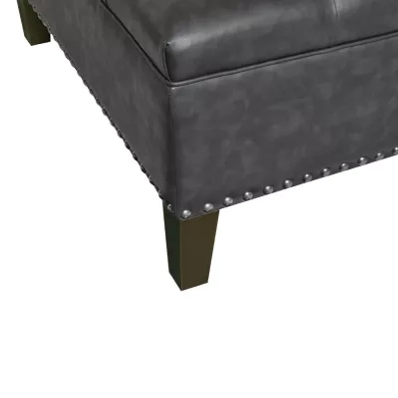 Madison Park Alica Tufted Square Cocktail Ottoman