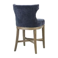 Madison Park Fillmore Counter Stool Counter Height Upholstered Swivel Bar Stool