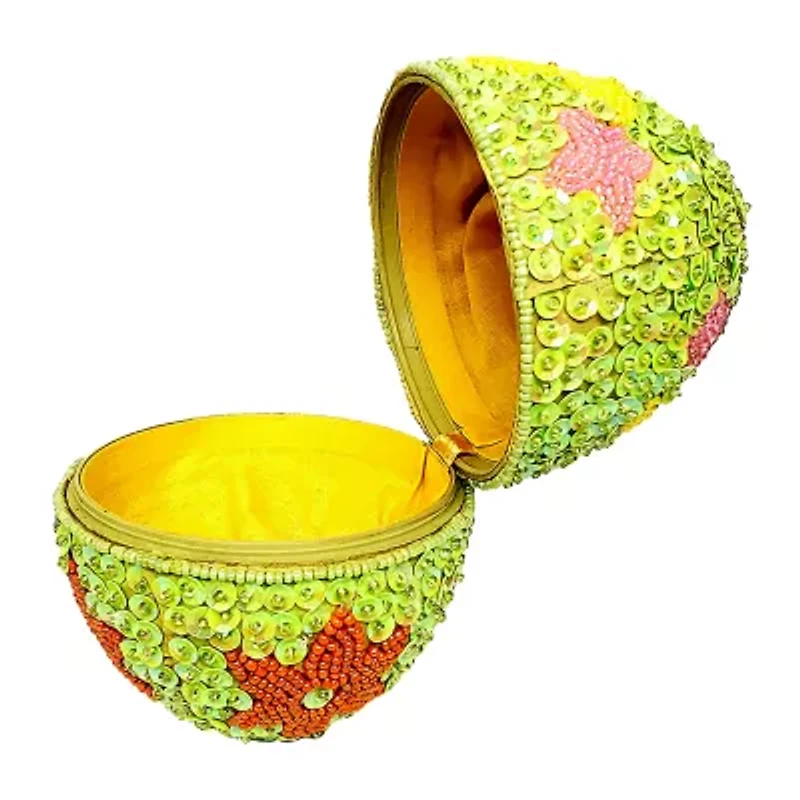 Kurt Adler 5" Decorative Egg Container Easter Tabletop Decor