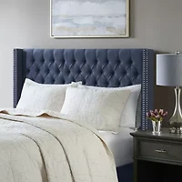 Madison Park Baldwin Queen Upholstered Tufted  Headboard