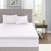 Sleep Philosophy Hypoallergenic 3" Cooling Gel Memory Foam Mattress Topper with Removable Cover