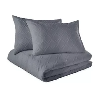 CHF Solid Ogee Midweight Comforter Set