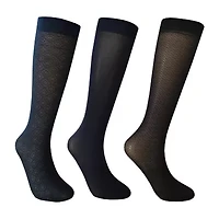 Mixit Womens 3 Pair Plus Tall Trouser Socks