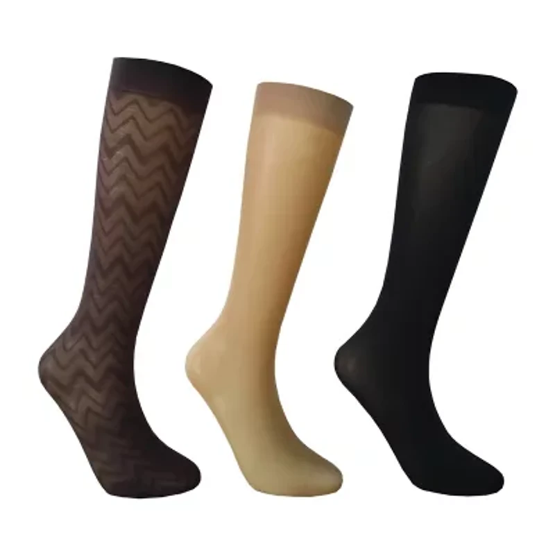 Mixit Womens 3 Pair Trouser Socks