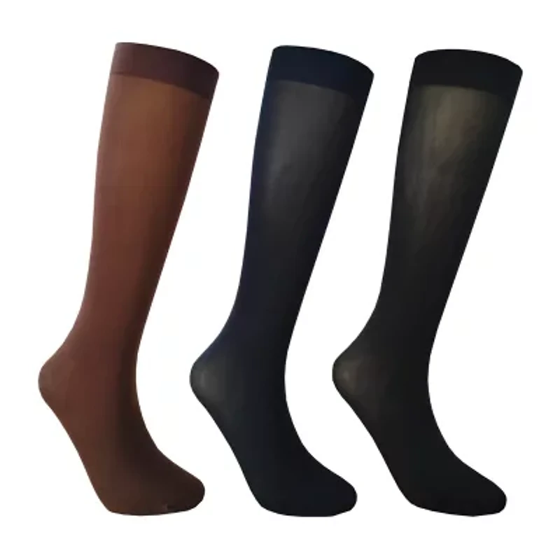 Mixit Womens 3 Pair Trouser Socks