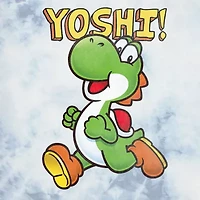 Mens Crew Neck Short Sleeve Regular Fit Yoshi Graphic T-Shirt