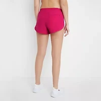 Champion Juniors Womens Mid Rise Moisture Wicking Workout Shorts