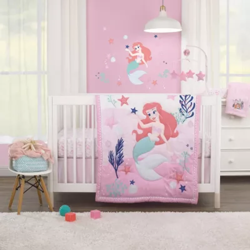 Disney 4-pc. Ariel Crib Bedding Set