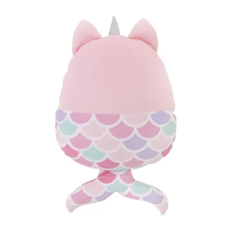 Nojo Unicorn Kitty Mermaid Throw Pillow