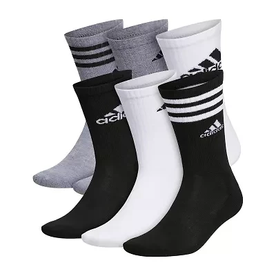 adidas Mens 6 Pair Crew Socks