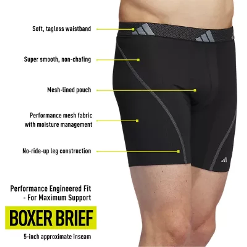 adidas Performance Mesh Mens Big and Tall 3 Pack Boxer Briefs 5158008a