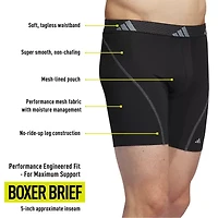 adidas Performance Mesh Mens Big and Tall 3 Pack Boxer Briefs 5158008a