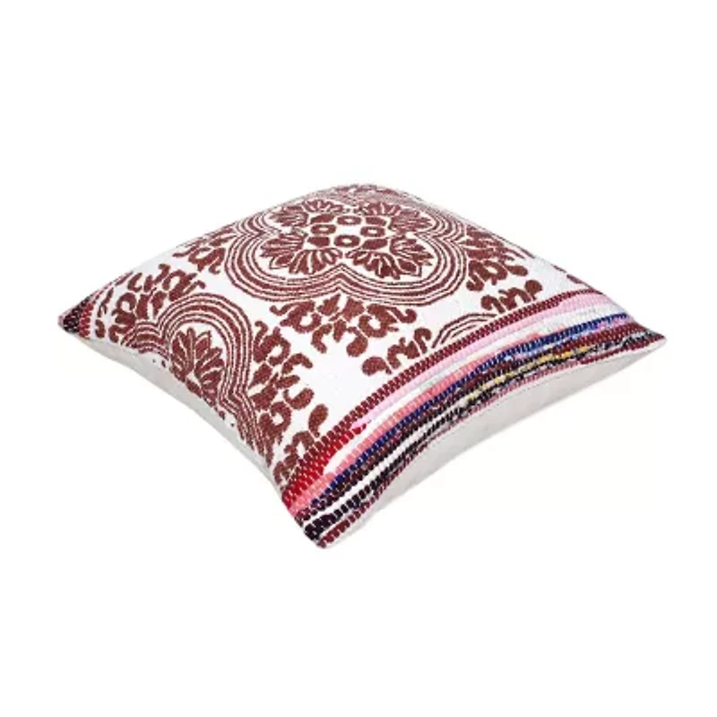 LR Home Nich Geometric Square Throw Pillow