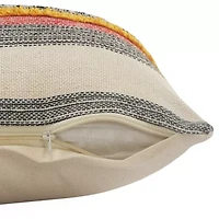 LR Home Zimbu Stripe Square Throw Pillow