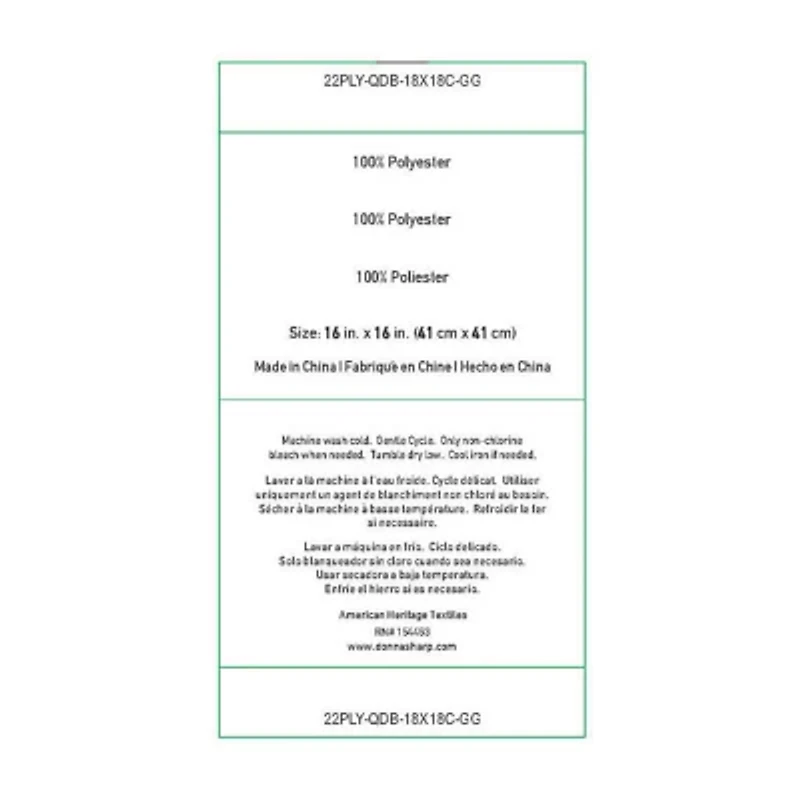 Your Lifestyle By Donna Sharp Wilderness Pine Reversible Square Throw Pillow