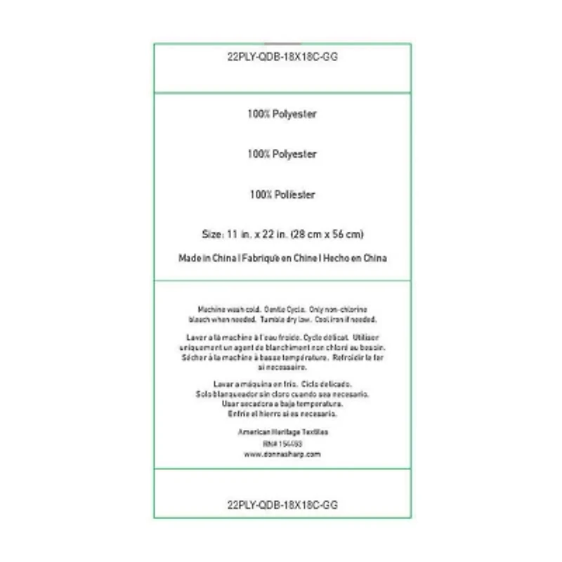 Donna Sharp Painted Bear Bear Rectangular Throw Pillow