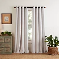 Martha Stewart Reed Grommet Top Blackout Single Curtain Panel