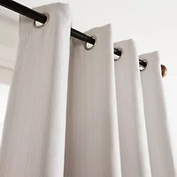 Martha Stewart Reed Grommet Top Blackout Single Curtain Panel