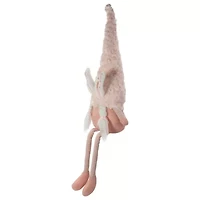 Northlight 32in White And Pink Sitting With Bunny Ears And Dangling Legs Easter Gnome