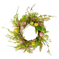 Northlight 20in Egg With Berry Floral Wreath