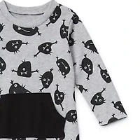 Okie Dokie Baby Boys Crew Neck Long Sleeve Rib Jumpsuit