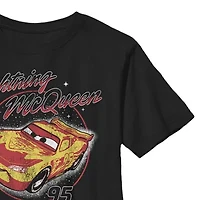 Disney Collection Little & Big Kid Boys Crew Neck Short Sleeve Regular Fit Cars Graphic T-Shirt