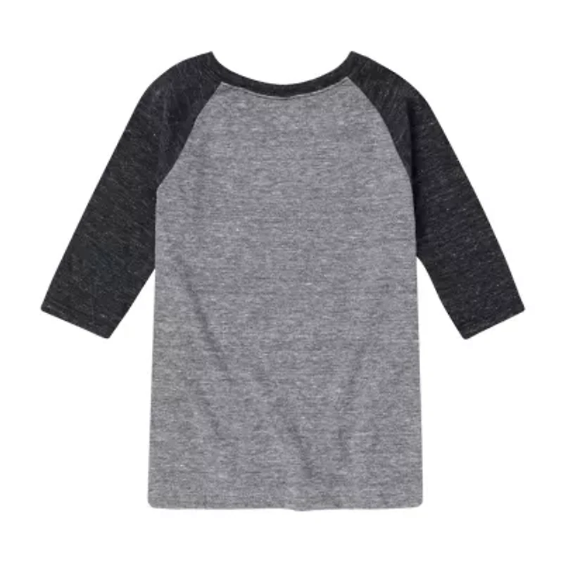 Little & Big Kid Boys Crew Neck 3/4 Sleeve Regular Fit Teenage Mutant Ninja Turtles Graphic T-Shirt