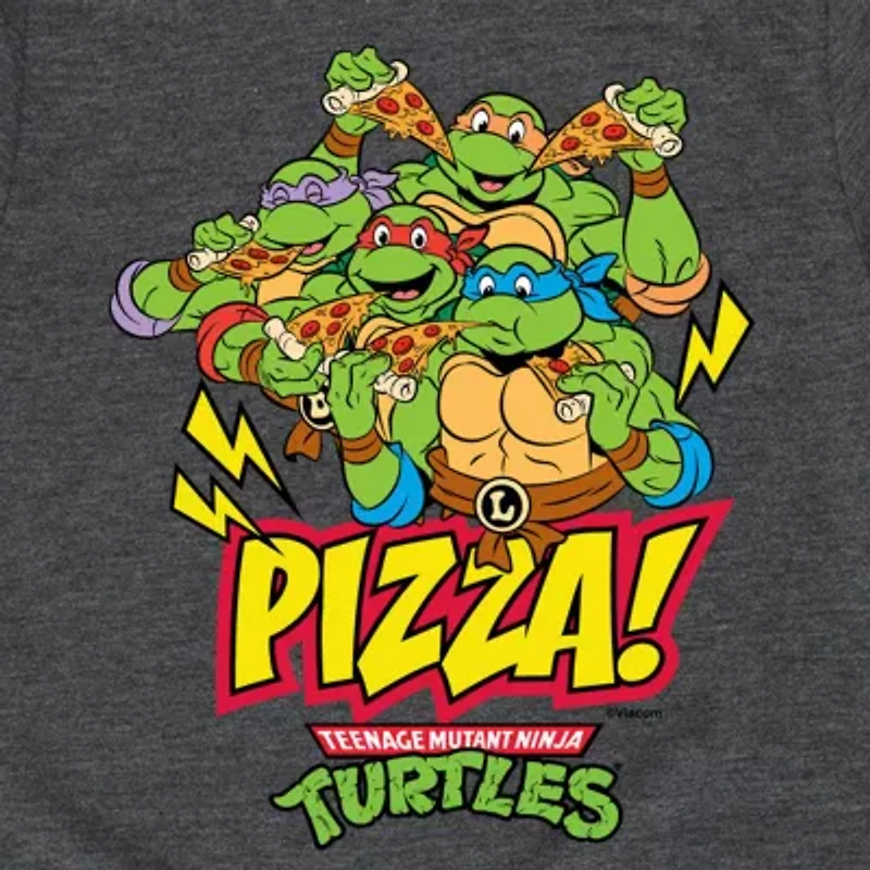 Little & Big Kid Boys Crew Neck Short Sleeve Regular Fit Teenage Mutant Ninja Turtles Graphic T-Shirt