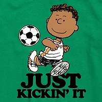 Little & Big Kid Boys Crew Neck Short Sleeve Regular Fit Peanuts Graphic T-Shirt