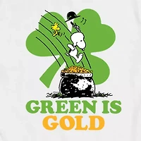 Mens Short Sleeve Peanuts St. Patrick's Day Graphic T-Shirt
