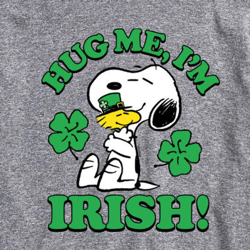 Mens Short Sleeve Peanuts St. Patrick's Day Graphic T-Shirt