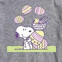 Mens Short Sleeve Peanuts Easter Graphic T-Shirt