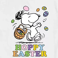 Mens Short Sleeve Peanuts Easter Graphic T-Shirt