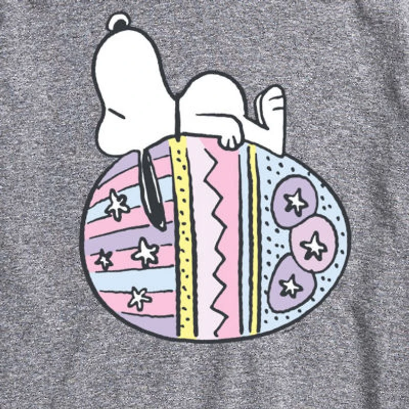 Mens Short Sleeve Peanuts Easter Graphic T-Shirt