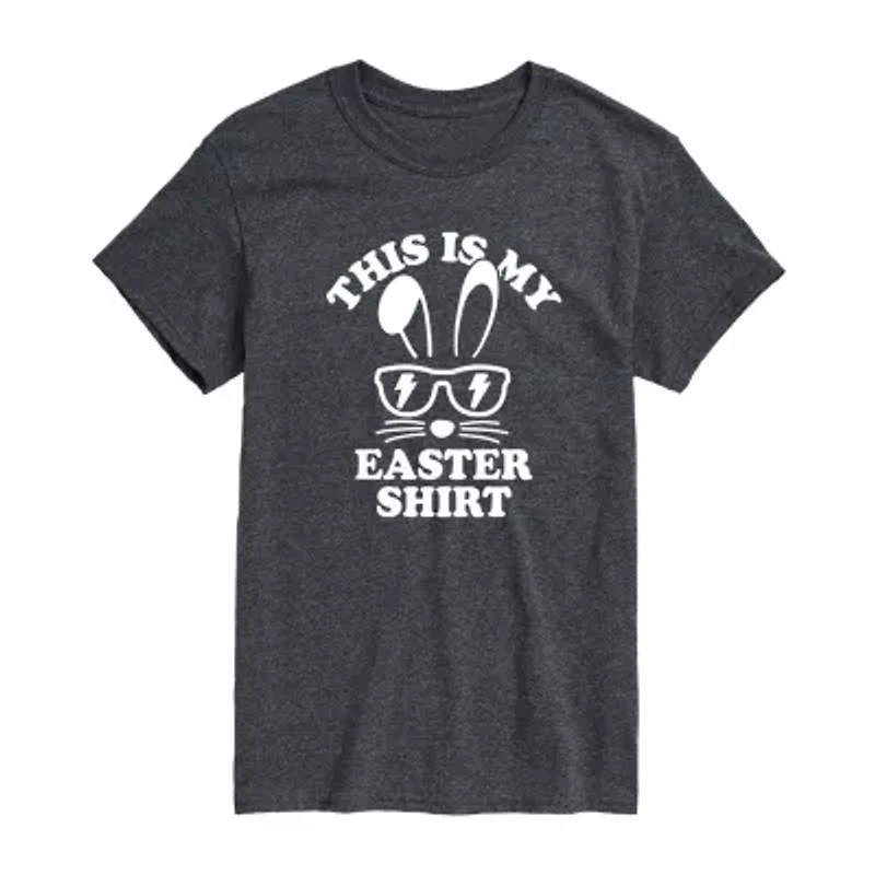 Mens Short Sleeve Easter Graphic T-Shirt