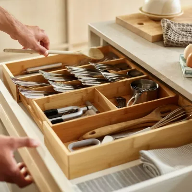Joseph Joseph Bamboo Expanding Drawer Organizer