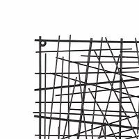 Cheungs Abstract Pewter Finished Square Metal Wall Art