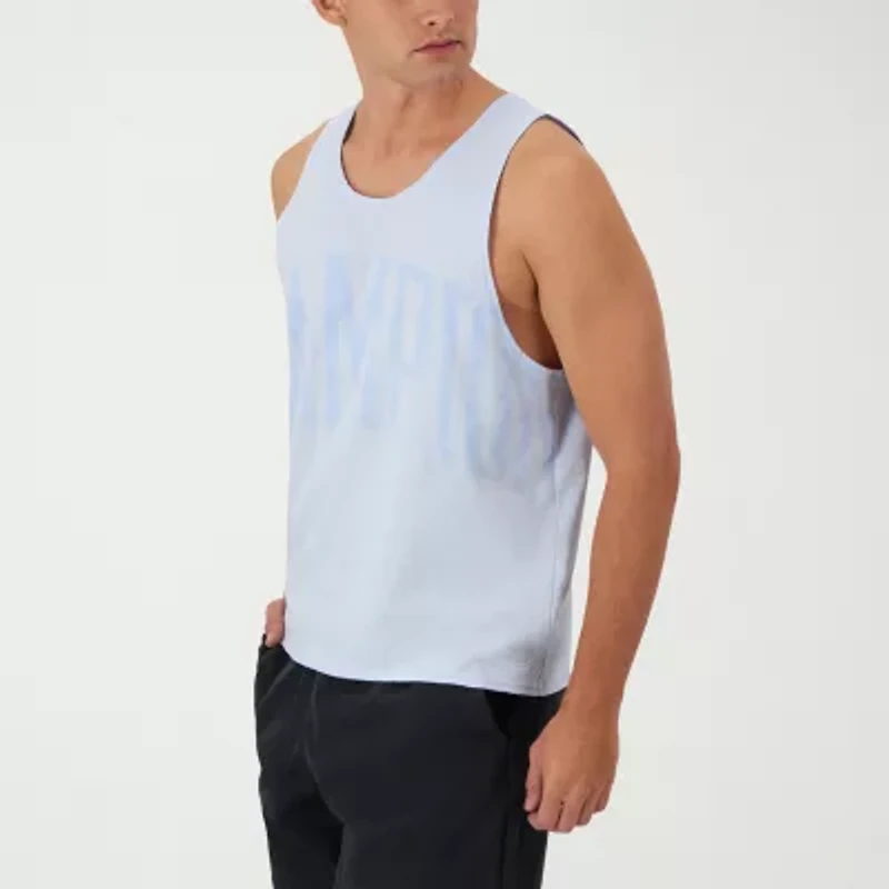 Champion Mens Round Neck Sleeveless Active Tank Top
