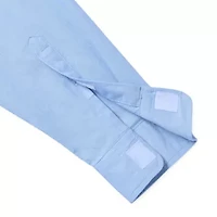 St. John's Bay Performance Oxford Mens Easy-on + Easy-off Seated Wear Long Sleeve Classic Fit Button-Down Shirt