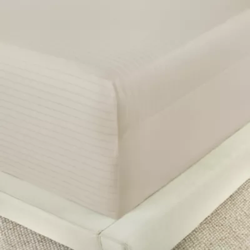 Liz Claiborne 600TC Cotton Sateen Dobby Stripe Wrinkle Free Sheet Set