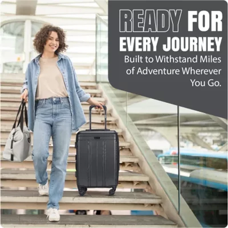 IZOD Zoe 3-pc. Hardside Expandable Lightweight Luggage Set