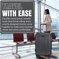 IZOD Zoe 3-pc. Hardside Expandable Lightweight Luggage Set