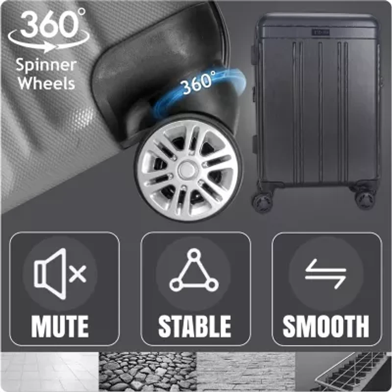 IZOD Zoe 3-pc. Hardside Expandable Lightweight Luggage Set