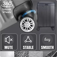 IZOD Zoe 3-pc. Hardside Expandable Lightweight Luggage Set