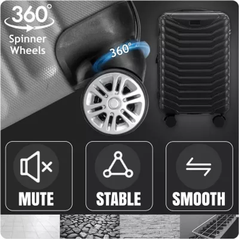 IZOD Phantom 3-pc. Hardside Expandable Lightweight Luggage Set