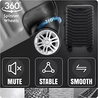 IZOD Phantom 3-pc. Hardside Expandable Lightweight Luggage Set