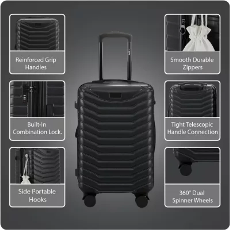 IZOD Phantom 3-pc. Hardside Expandable Lightweight Luggage Set