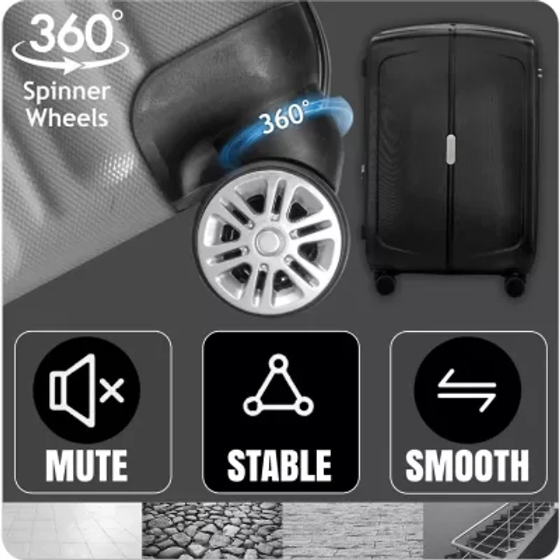 IZOD Mateo 3-pc. Hardside Expandable Lightweight Luggage Set